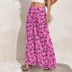 Wide Leg Pants, Neon Pink Palazzo Pants, Strawberry Pants, 70s Style Pants, 70s Inspired pants, Neon Pink Pants, Hippie Pants, Boho Pants