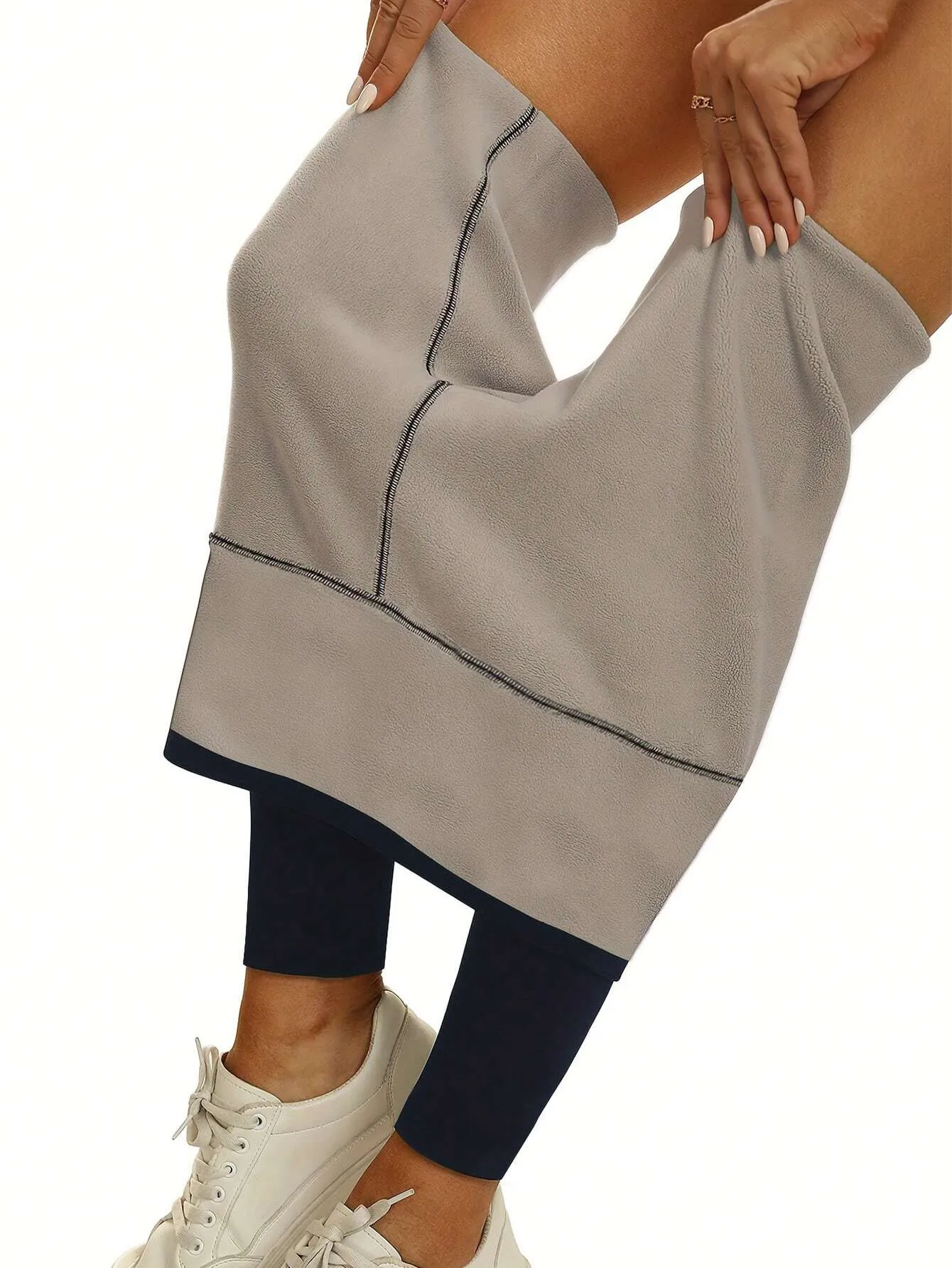 Women's Fleece Lined Solid Color Leggings