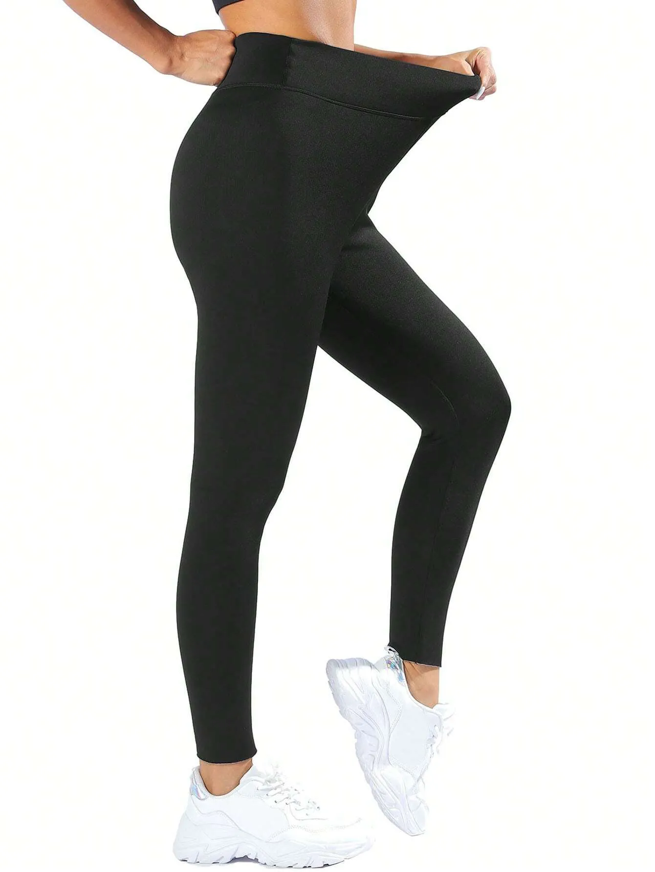 Women's Fleece Lined Solid Color Leggings