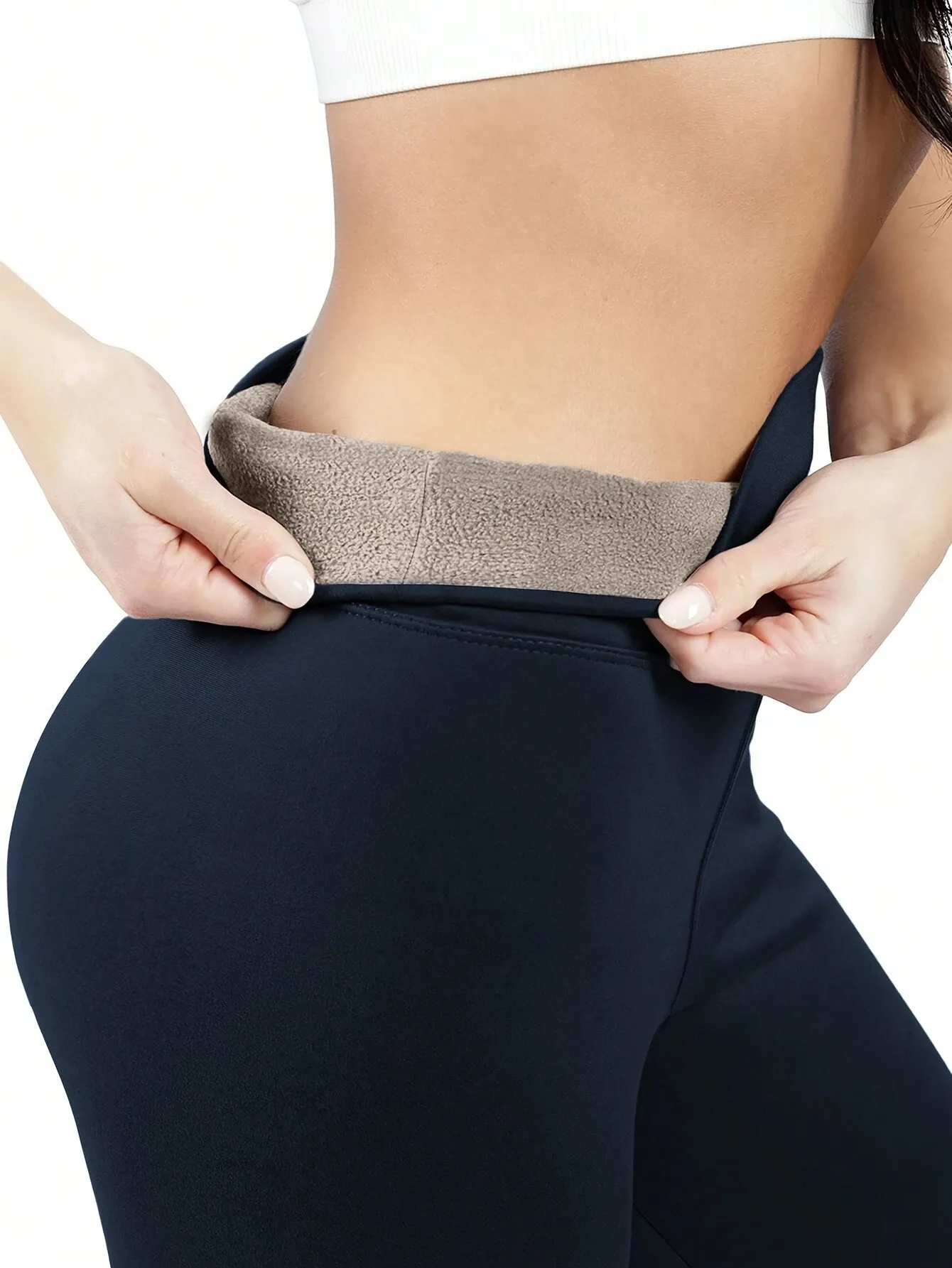 Women's Fleece Lined Solid Color Leggings