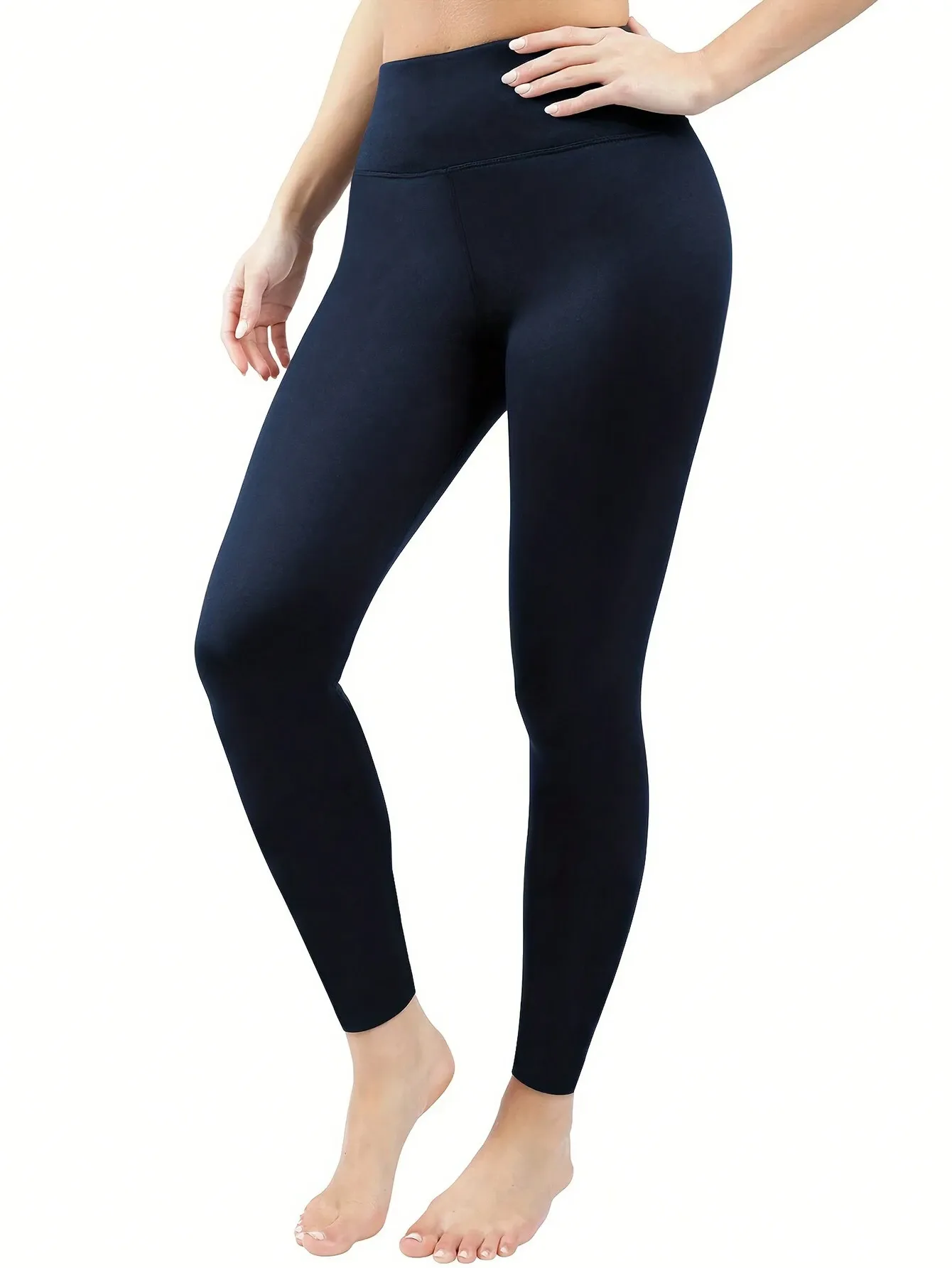 Women's Fleece Lined Solid Color Leggings