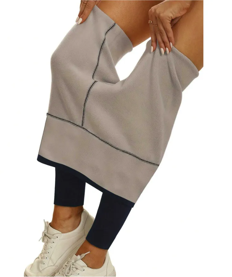 Women's Fleece Lined Solid Color Leggings