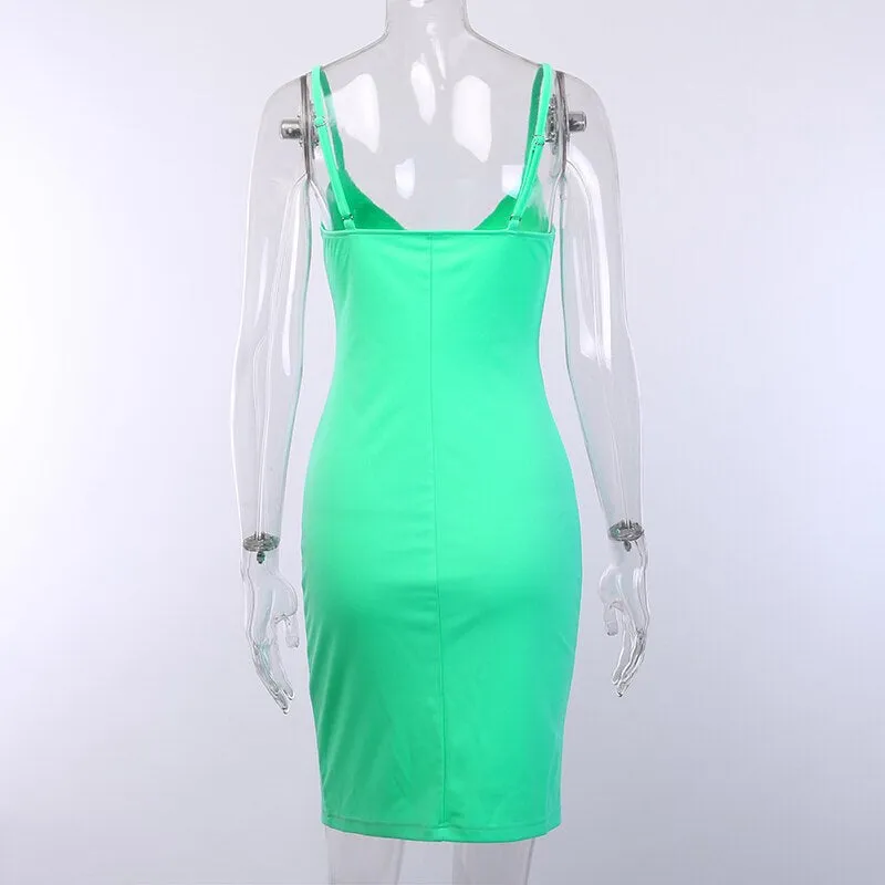 Women's Stretchy Skinny Sleeveless Mini Dress